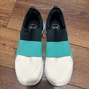 APL Women's Athletic Shoes - Black, Teal, and Cream